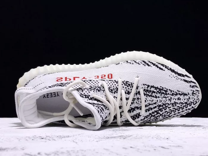 Cheap TBK Adidas Yeezy Boost 350 V2 Zebra Black White CP9654 0117