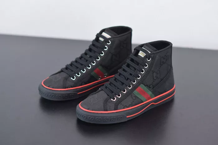 Reps TBK GUCC Tennis 1977 Print Sneaker BLACK 553385 DOPEO 1977 0114