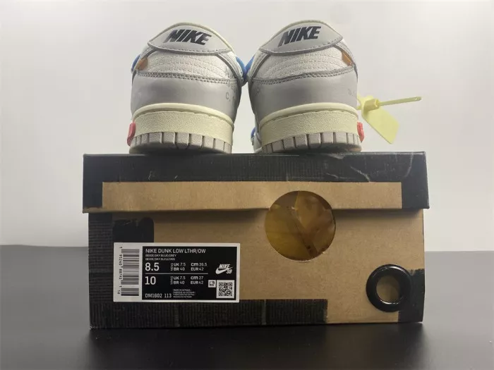 Rep TBK Off-White x Dunk Low 'Lot 05 of 50' DM1602-113 0113