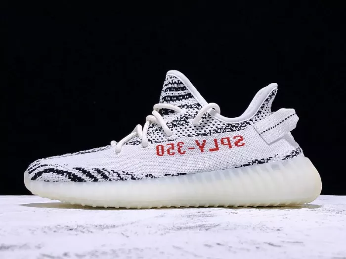 Cheap TBK Adidas Yeezy Boost 350 V2 Zebra Black White CP9654 0117