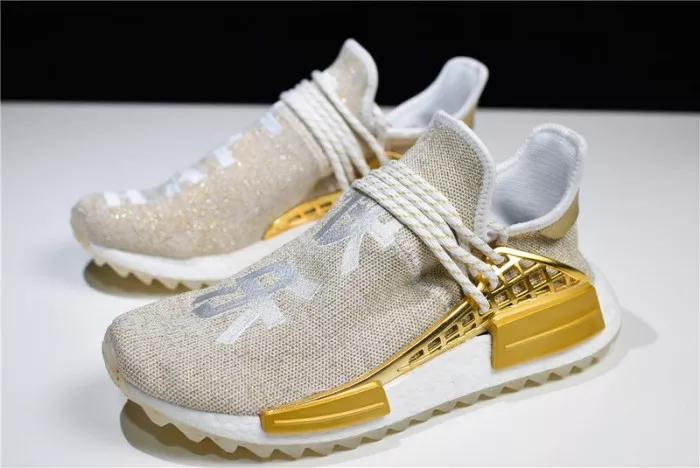 Reps TBK Pharrell adidas NMD Hu China Gold HAPPY F99762 0117