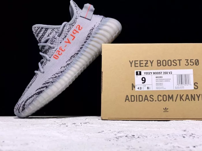 Cheap TBK Adidas Yeezy Boost 350 V2 Beluga 2.0 Grey Bold Orange AH2203 0117