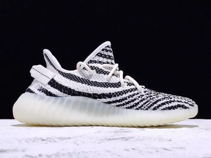 Cheap TBK Adidas Yeezy Boost 350 V2 Zebra Black White CP9654 0117