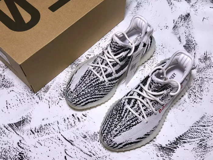 Cheap TBK Adidas Yeezy Boost 350 V2 Zebra Black White CP9654 0117