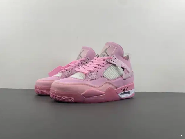 Cheap TBK PINK JORDAN 4 OFF-WHITE X 0224