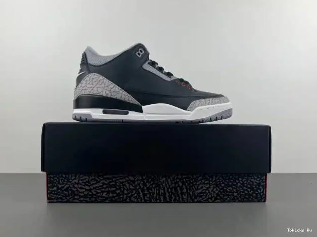 Rep TBK Air 3 Black Cement Jordan DN3707-010 0222