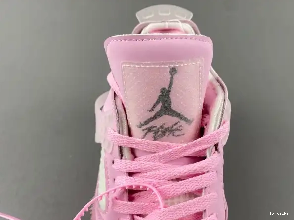 Cheap TBK PINK JORDAN 4 OFF-WHITE X 0224