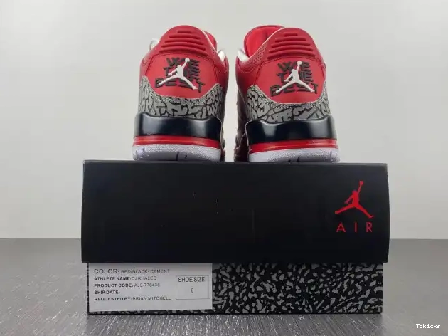 Reps TBK 3 Retro DJ Air Grateful Jordan Khaled AJ3-770438 0223