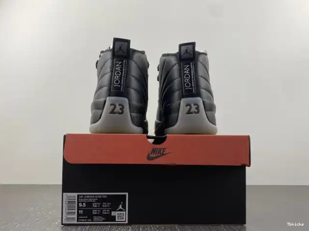 Rep TBK Jordan 12 Grey CT8013-019 Air Wolf Black 0215