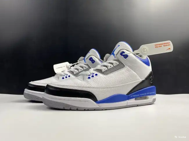 Reps TBK CT8532-040 Retro Blue Air 3 Jordan White 0221