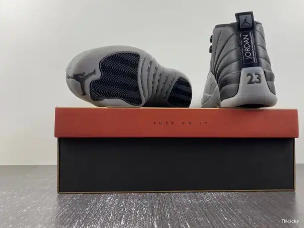 Rep TBK Jordan 12 Grey CT8013-019 Air Wolf Black 0215