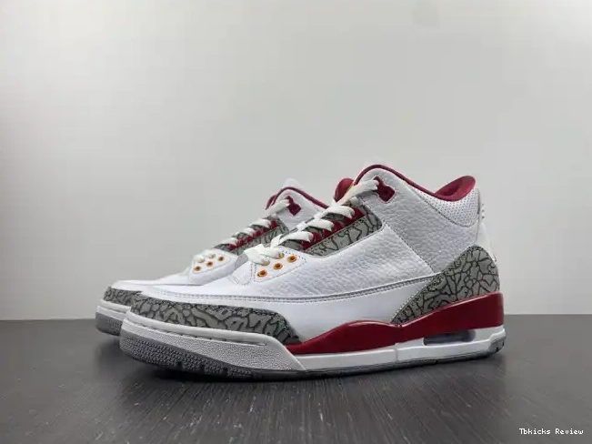 Reps TBK Retro Cardinal CT8532-126 Red Jordan 3 0219