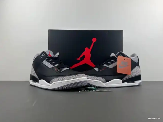 Cheap TBK Air Black Jordan 3 DN3707-010 Cement 0228