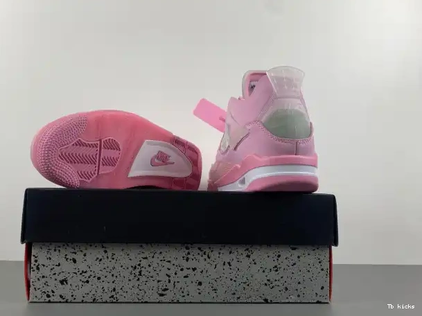 Cheap TBK PINK JORDAN 4 OFF-WHITE X 0224