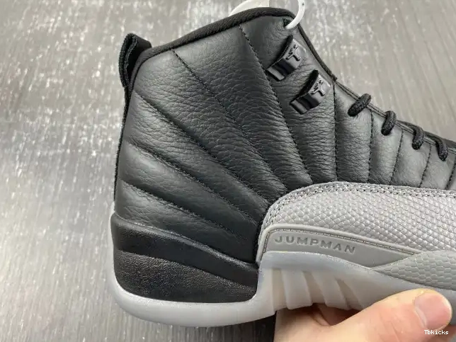 Rep TBK Jordan 12 Grey CT8013-019 Air Wolf Black 0215