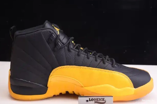 Cheap TBK Retro 130690-070 Gold University Black Jordan Air 12 0228