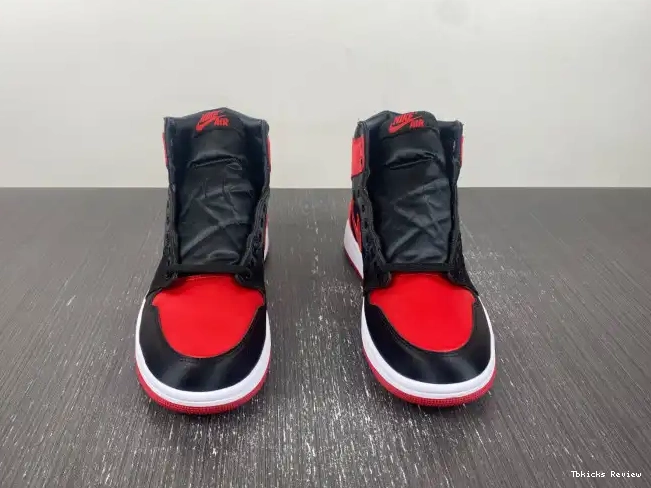 Cheap TBK WMNS Jordan FD4810-061 Bred High 1 Satin OG Air 0213