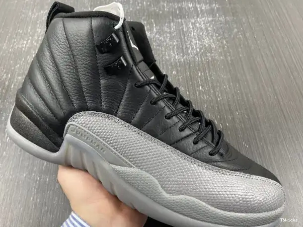 Rep TBK Jordan 12 Grey CT8013-019 Air Wolf Black 0215