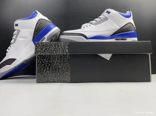 Rep TBK Air 3 Jordan Blue Racer CT8532-145 0226