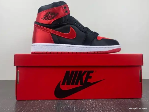 Cheap TBK WMNS Jordan FD4810-061 Bred High 1 Satin OG Air 0213