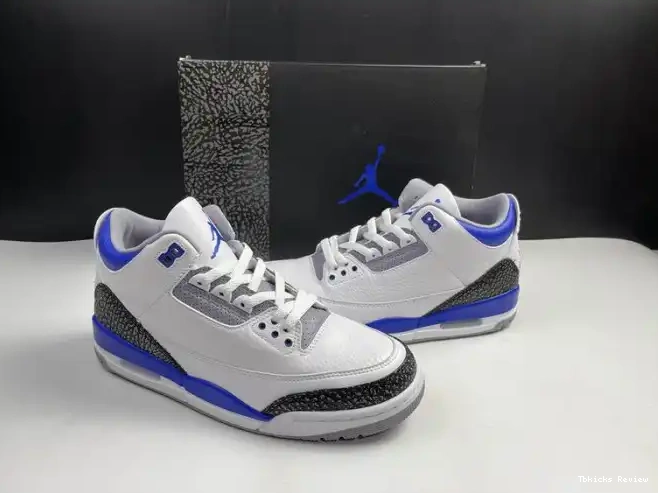 Rep TBK Air 3 Jordan Blue Racer CT8532-145 0226