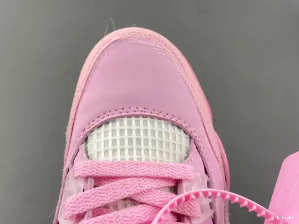 Cheap TBK PINK JORDAN 4 OFF-WHITE X 0224