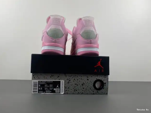 Cheap TBK X JORDAN 4 OFF-WHITE PINK 0227