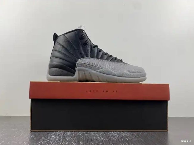 Rep TBK Jordan 12 Grey CT8013-019 Air Wolf Black 0215