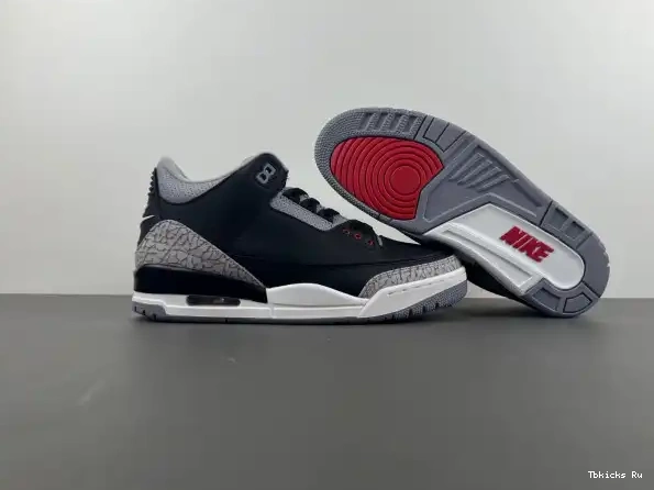 Cheap TBK Air Black Jordan 3 DN3707-010 Cement 0228