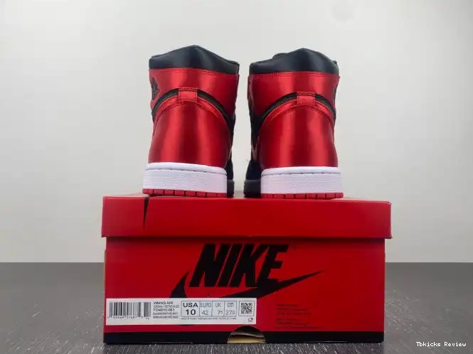 Rep TBK Bred Air High OG Satin WMNS FD4810-061 Jordan 1 0223