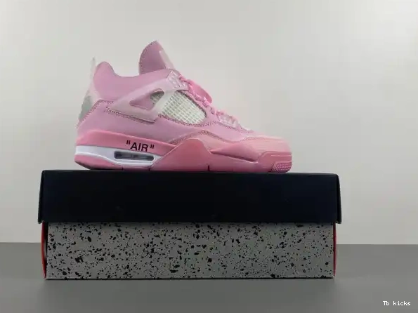 Cheap TBK PINK JORDAN 4 OFF-WHITE X 0224