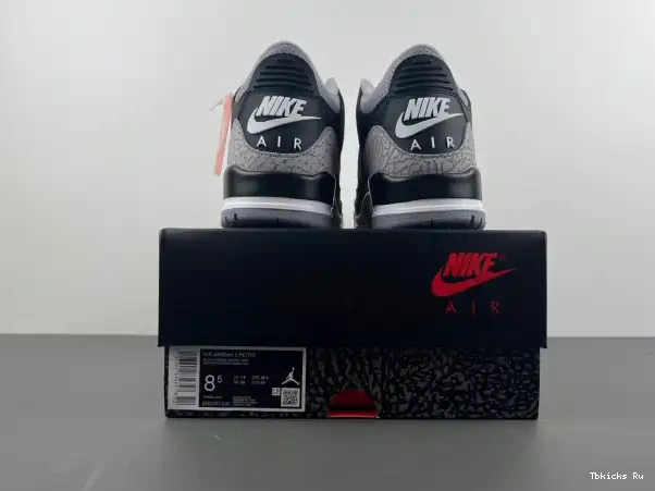 Cheap TBK Air Black Jordan 3 DN3707-010 Cement 0228