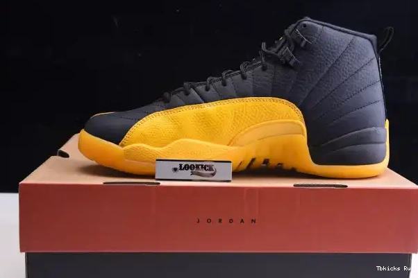 Cheap TBK Retro 130690-070 Gold University Black Jordan Air 12 0228