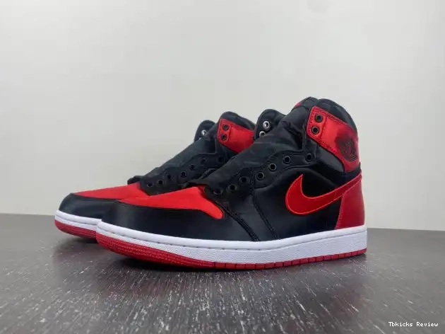 Rep TBK Bred Air High OG Satin WMNS FD4810-061 Jordan 1 0223