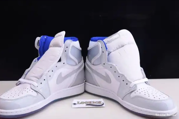 Rep TBK High Blue Retro CK6637-104 Jordan Zoom Air 1 White Racer 0222