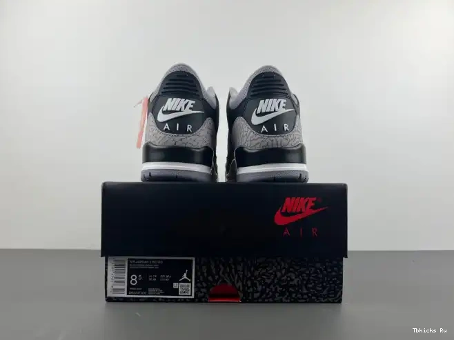 Rep TBK Air 3 Black Cement Jordan DN3707-010 0222