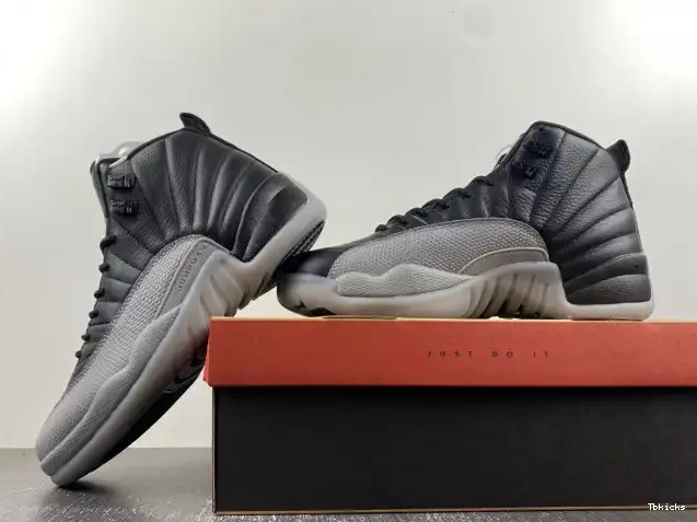 Rep TBK Jordan 12 Grey CT8013-019 Air Wolf Black 0215