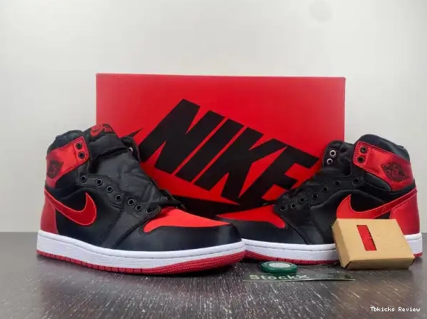 Cheap TBK WMNS Jordan FD4810-061 Bred High 1 Satin OG Air 0213