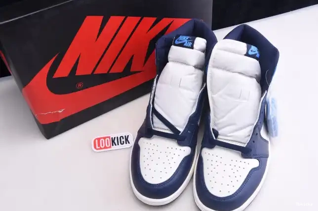 Rep TBK OG Obsidian 1 Retro Air 555088-140 Jordan High 0316