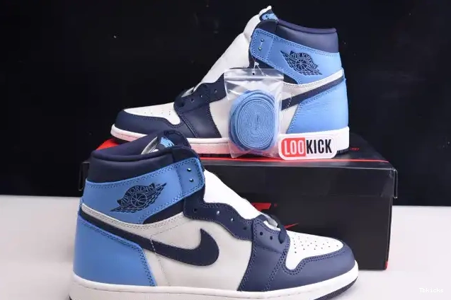 Rep TBK OG Obsidian 1 Retro Air 555088-140 Jordan High 0316