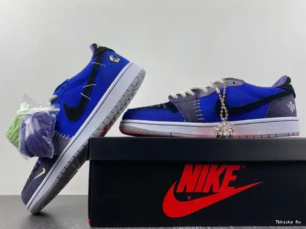 Cheap TBK Williamson OG Zion Jordan 1 Low Retro DZ7292-420 Voodoo 0321