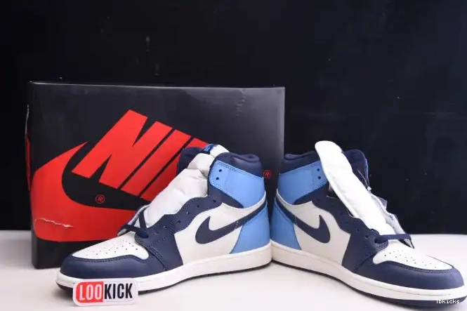 Rep TBK OG Obsidian 1 Retro Air 555088-140 Jordan High 0316